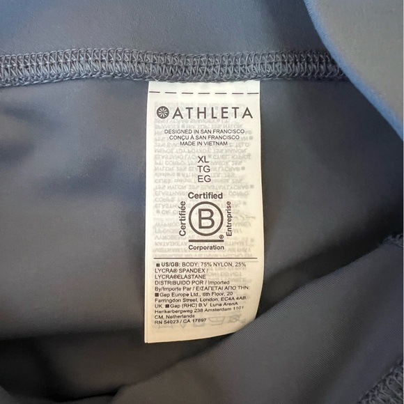 Athleta Women's Salutation Stash High Rise Flare Pants in Shadow Blue, size XL - Picture 11 of 13